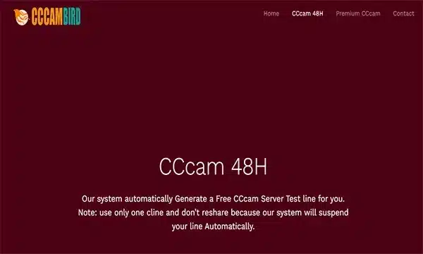cccam افضل موقع للحصول على سيرفر سيسكام لمدة 48